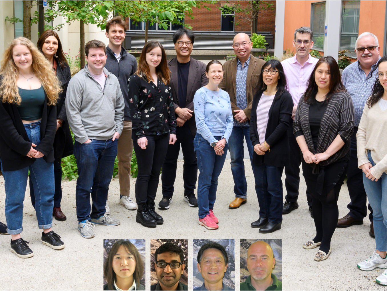 Stephen O'Reahilly Tony Coll and Giles Yeo Lab Group Photo