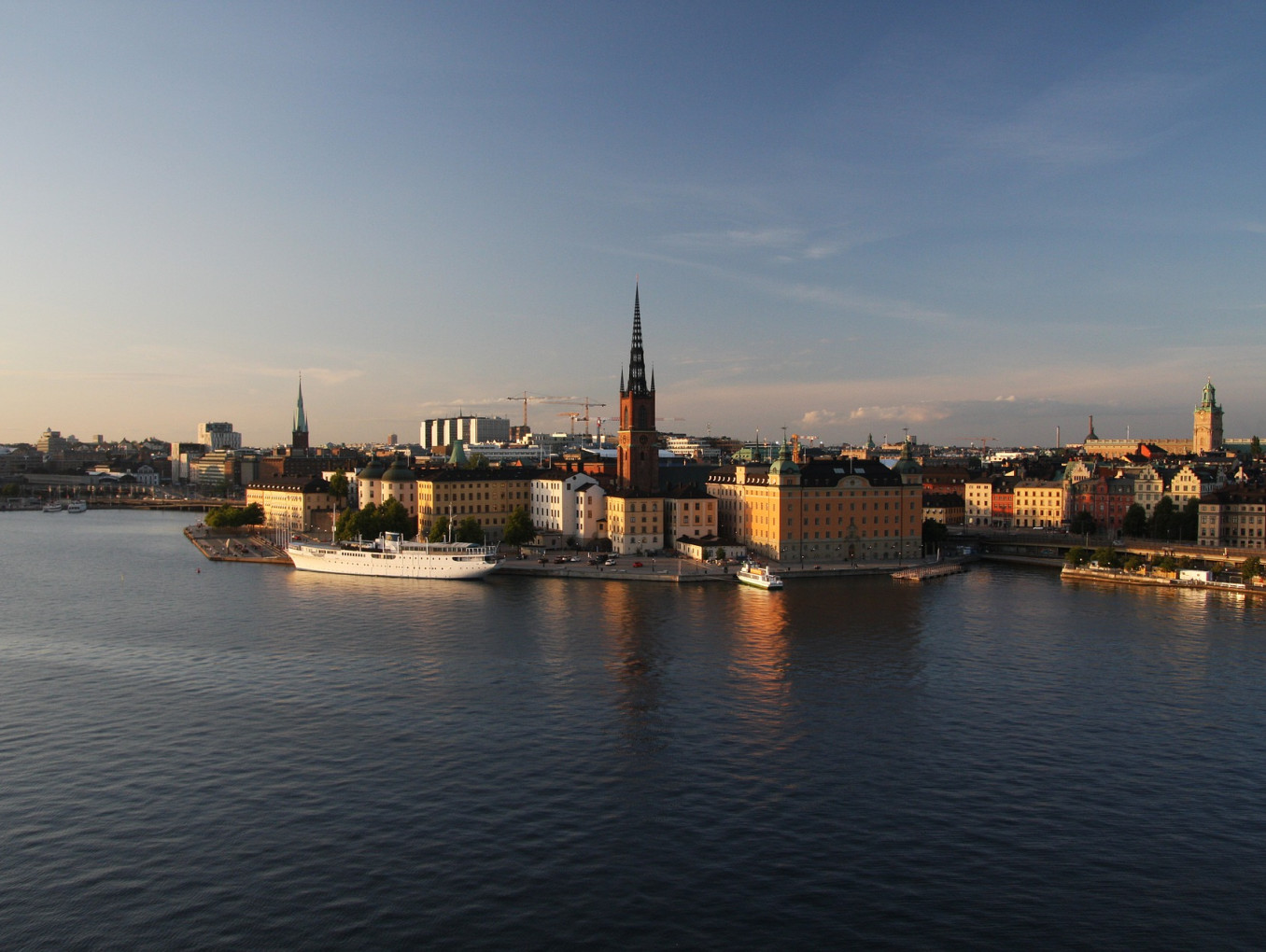 View on the Baltic Sea and Stockholm