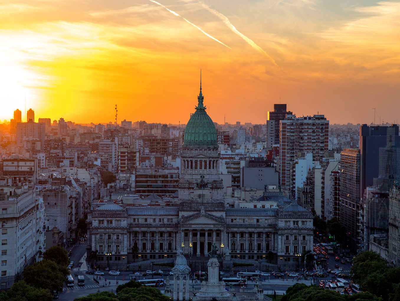 Sundowner at Palacio Barolo in Buenos Aires, Argentina