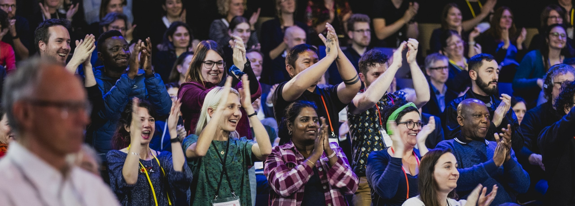 Audience cheering at Science Summit 2023