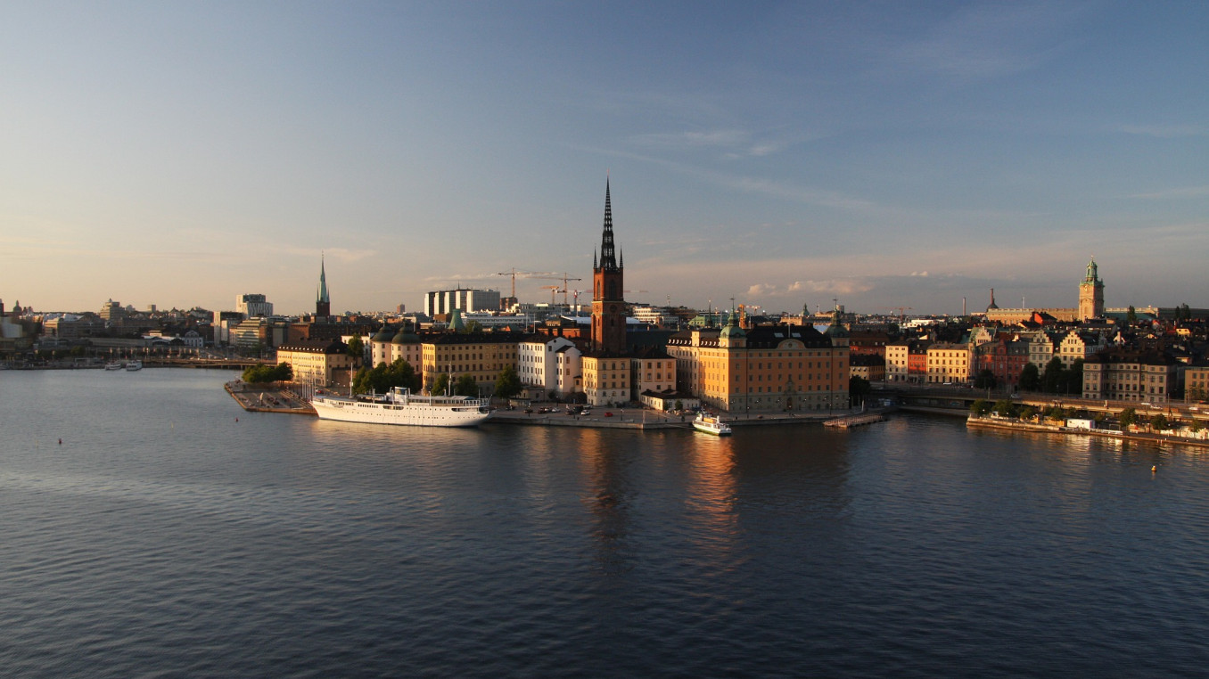 View on the Baltic Sea and Stockholm