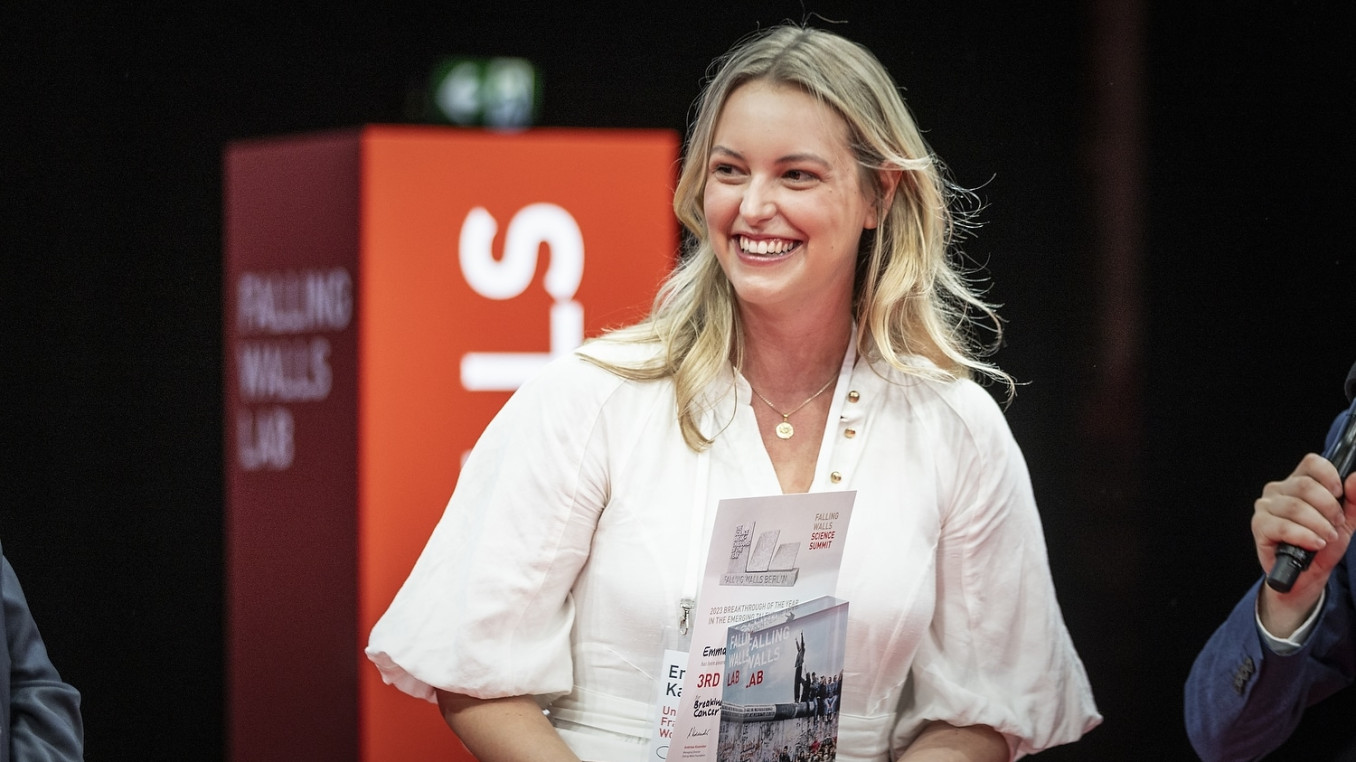 Emma-Anne Karlsen at the Falling Walls Award